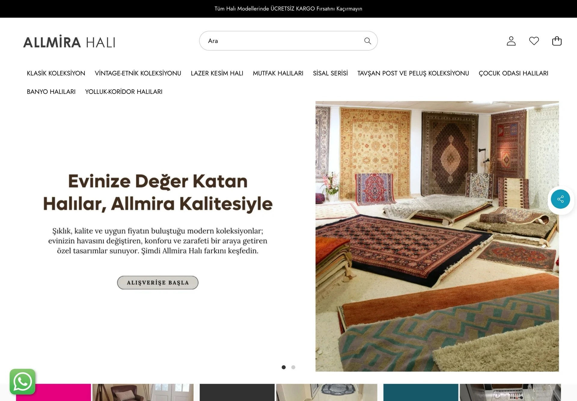 Allmira Rugs website