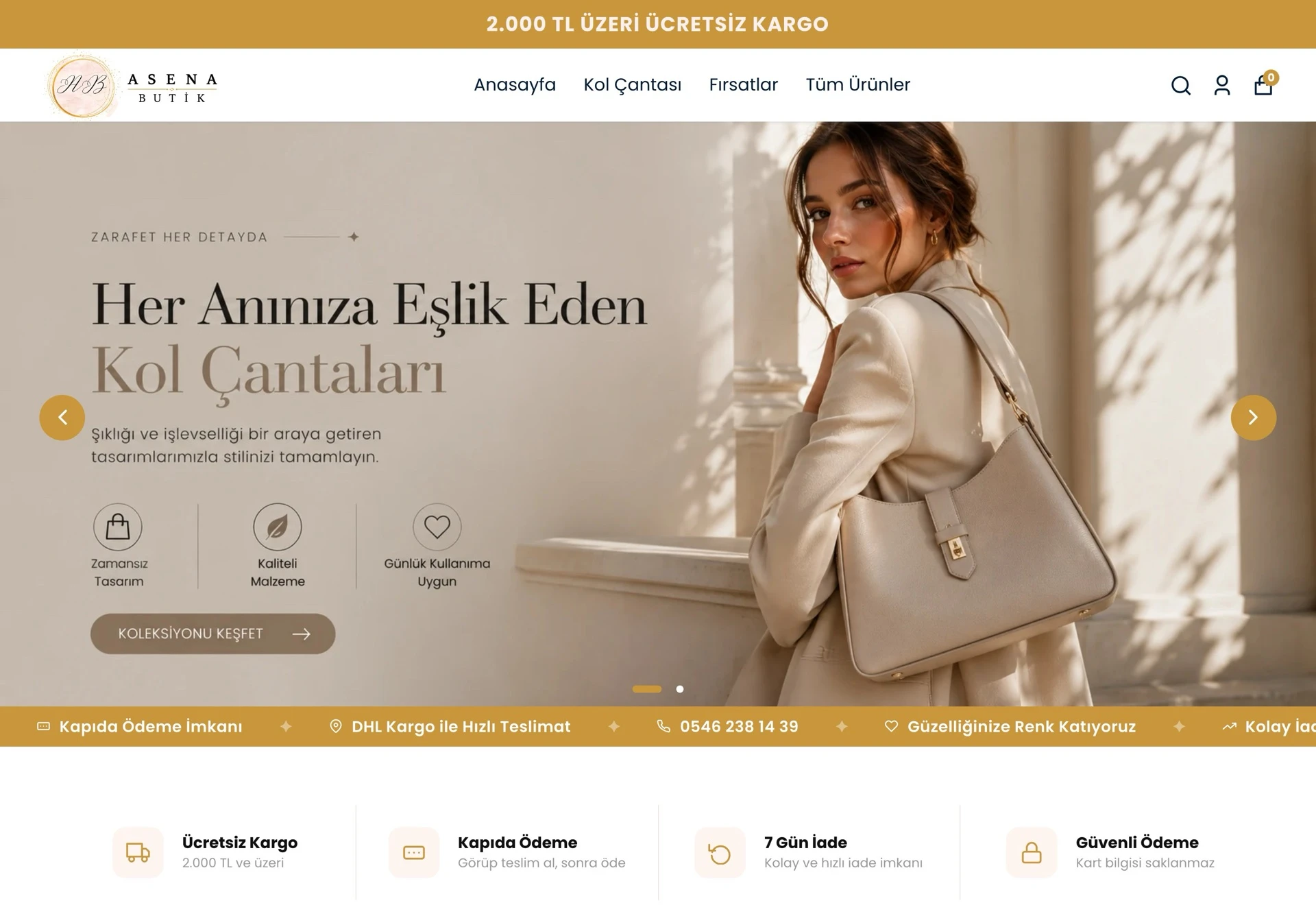 Asena Boutique website