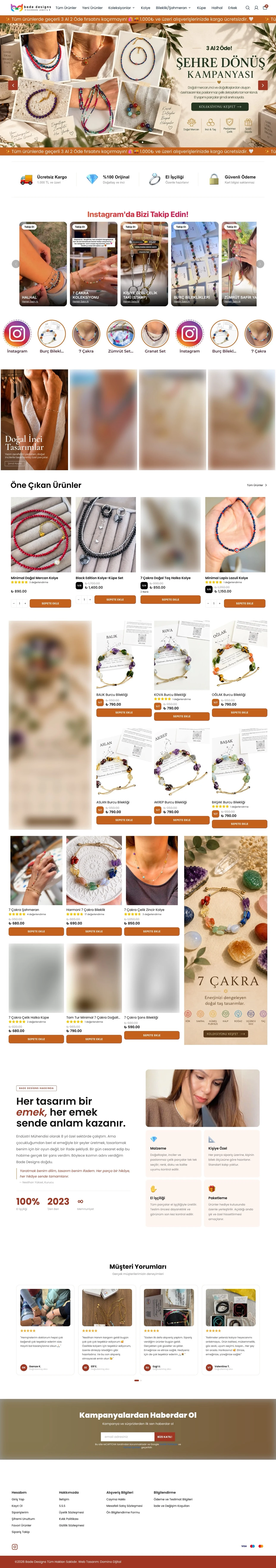 Bade Designs full-page view