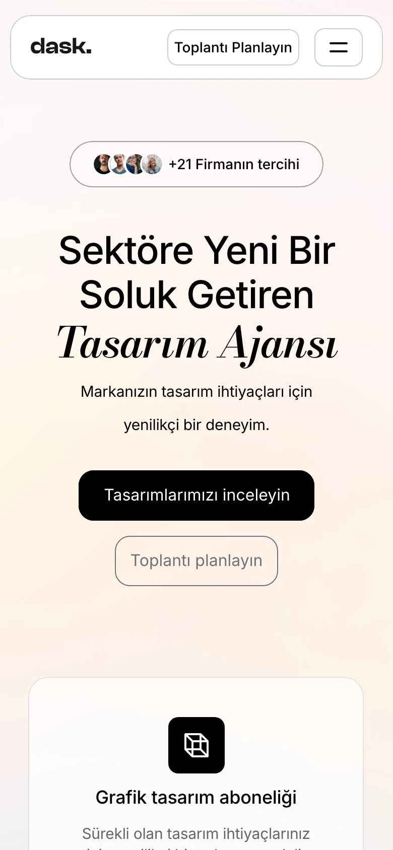 DASK mobile view