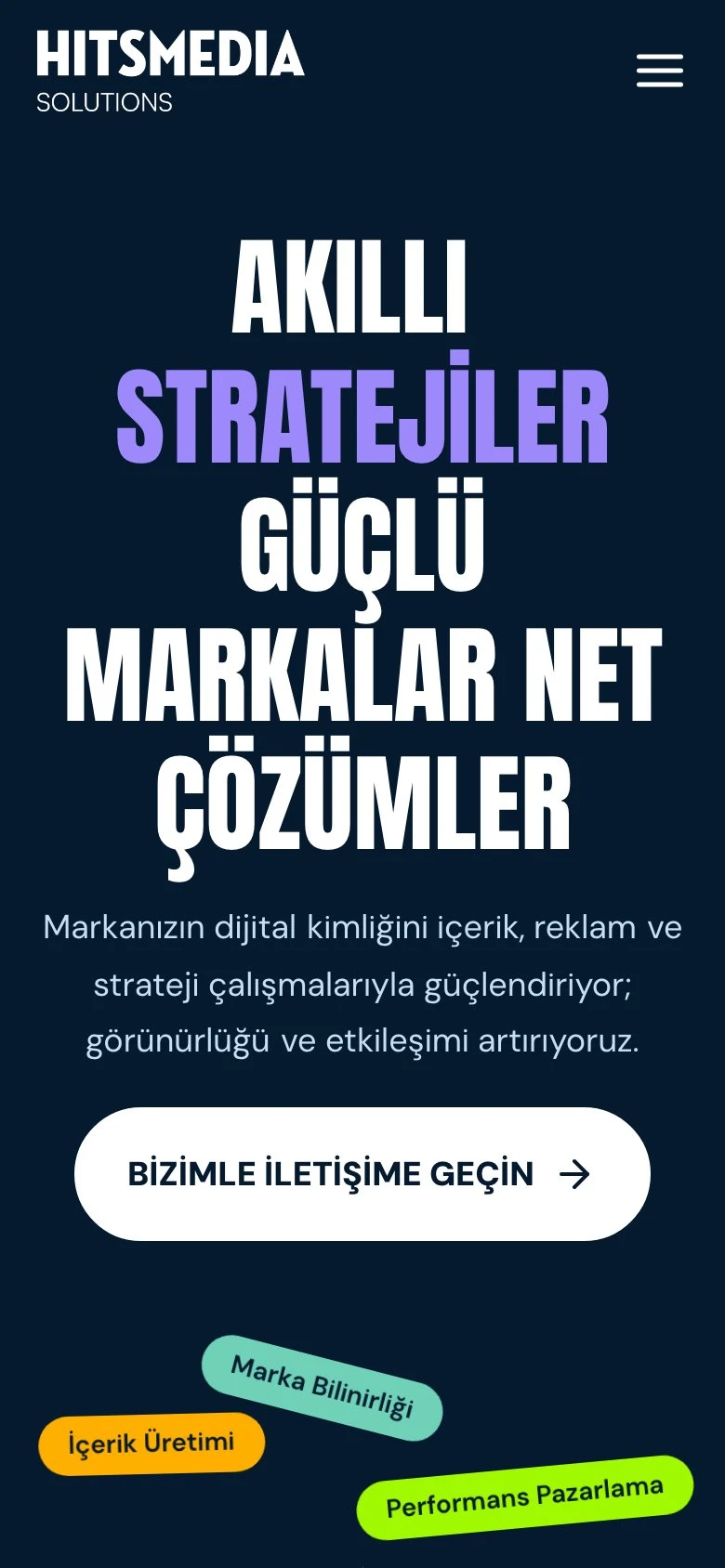 Hits Media Solutions mobile view