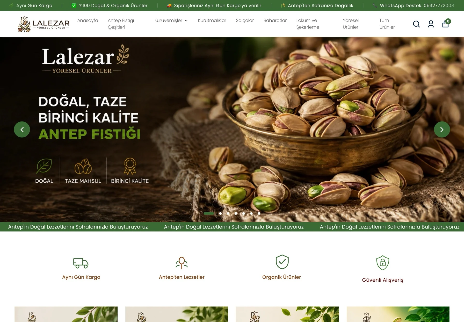 Lalezar Regional Foods website