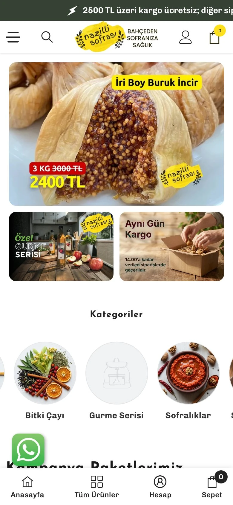 Nazilli Sofrası mobile view