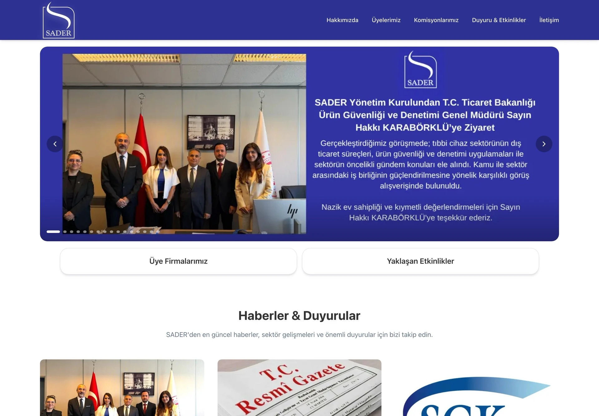 SADER website